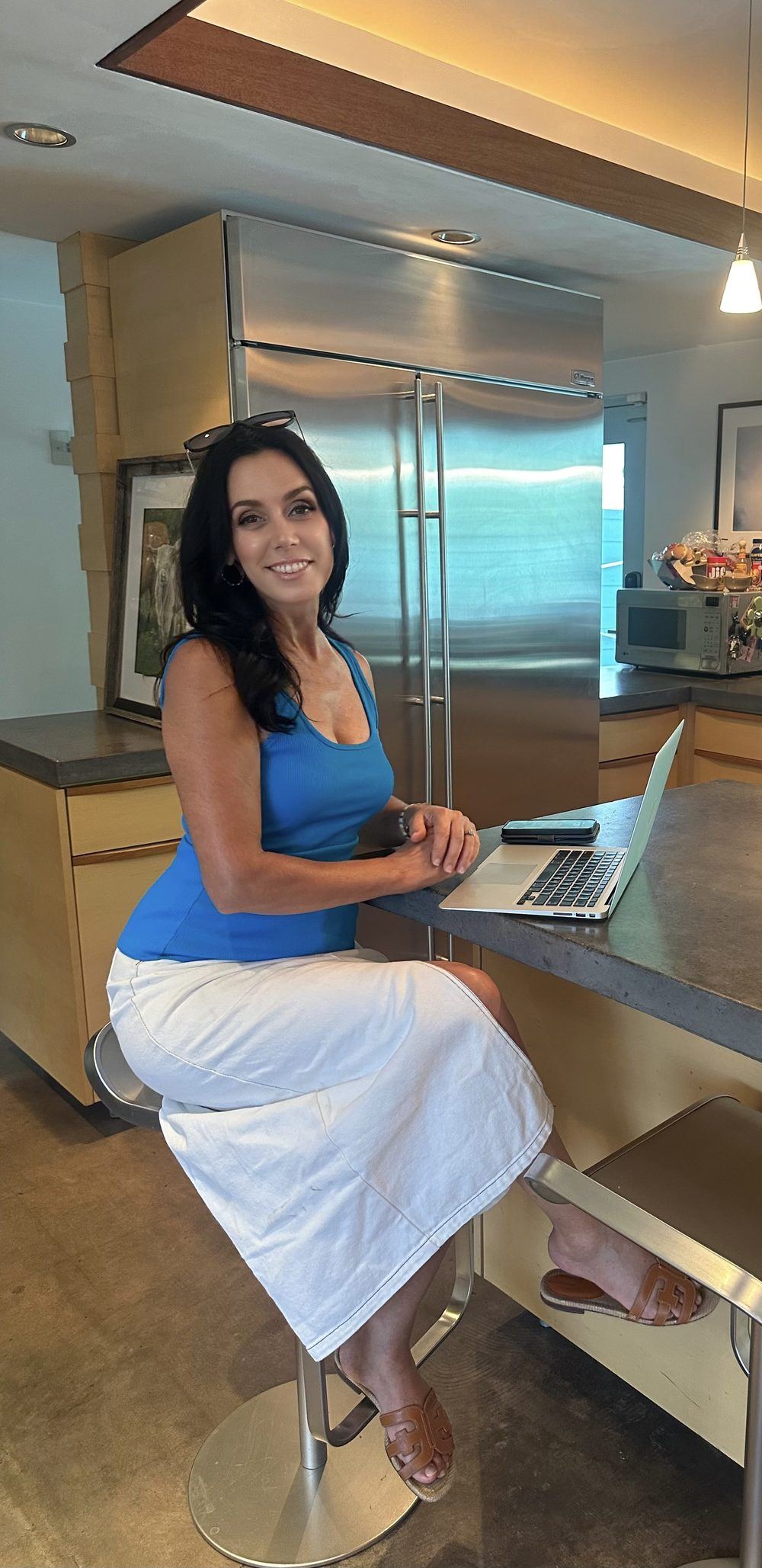 Destyn Moreno working from home in Phoenix