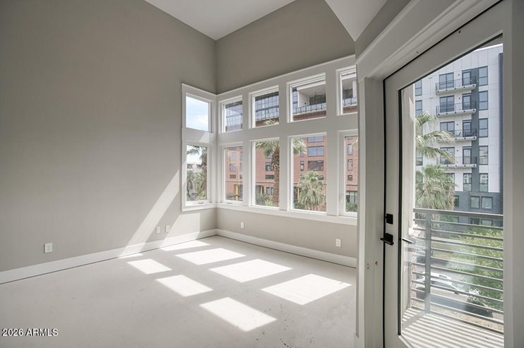 Balcony sliding door with street views at 810 N 2nd Avenue, Phoenix