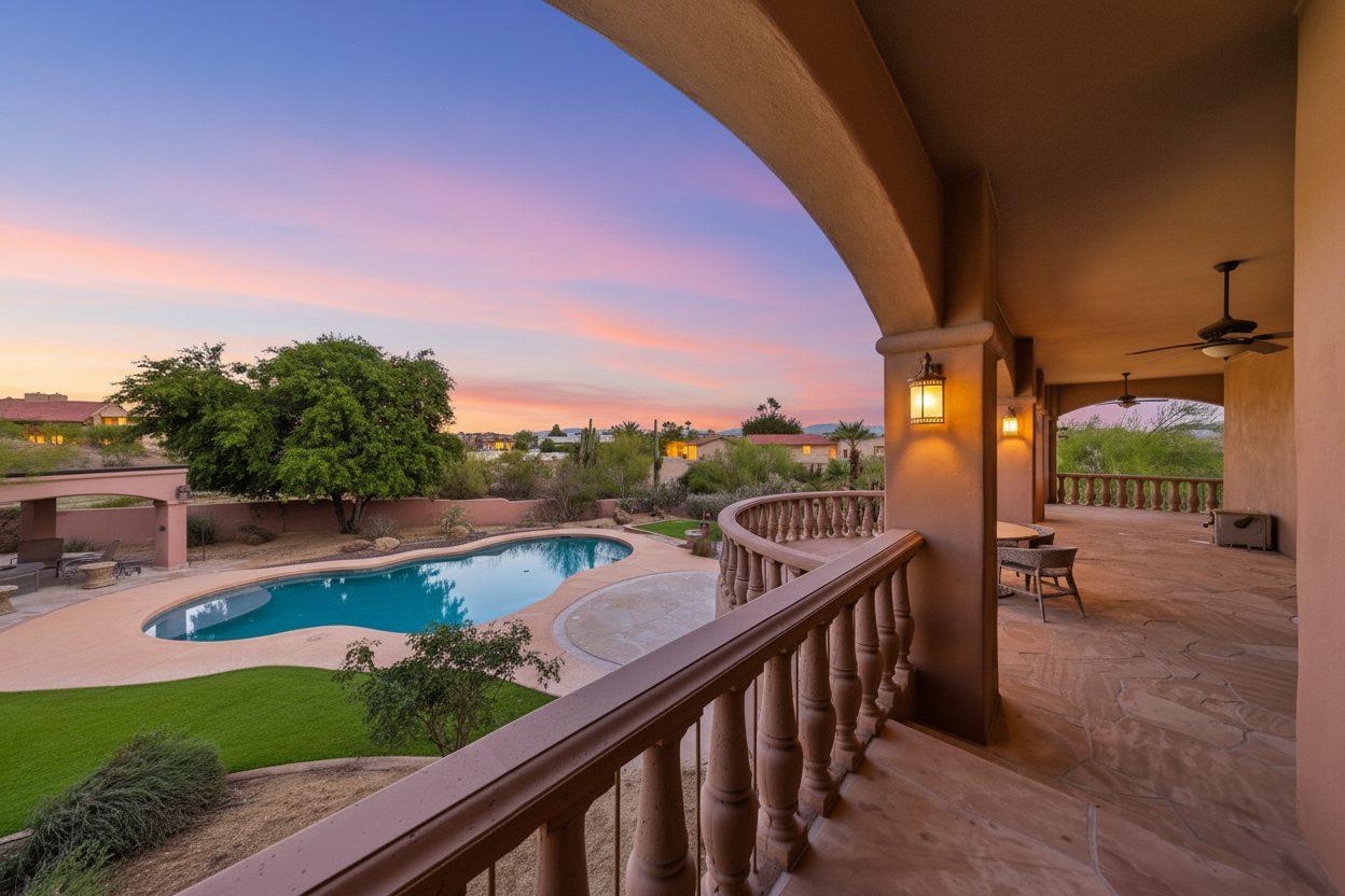 Spanish-style estate with pool at 10433 N Nicklaus Drive, Fountain Hills
